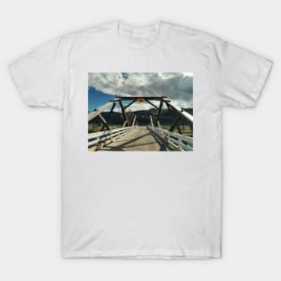 Val Haynes bridge. Osoyoos, British Columbia, Canada. Retro style photography. T-Shirt